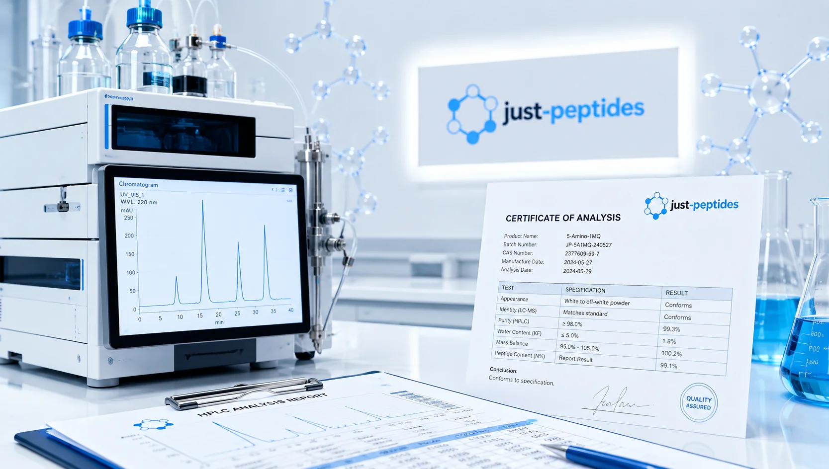 Just Peptides — quality assurance